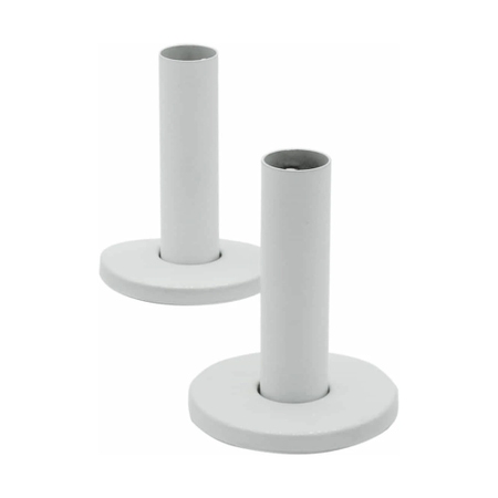 Immagine di Irsap kit da 2 copritubo L.7 cm, per installazione radiatori, colore bianco standard finitura lucido VALKITCOPTU7001