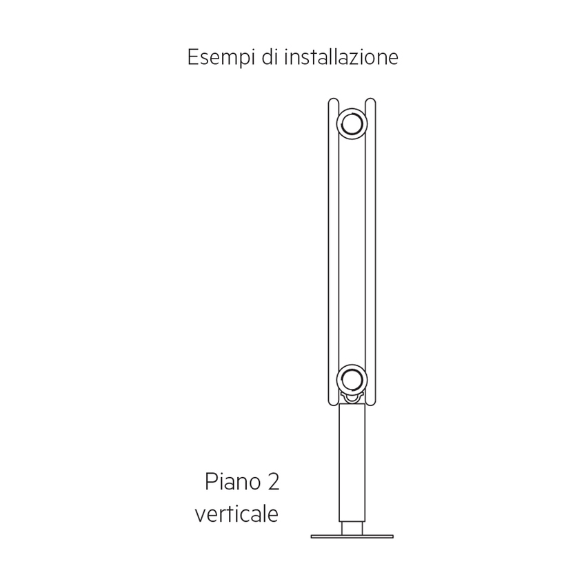 Immagine di Irsap mensola per installazione a pavimento regolabile in altezza, colore grigio chiaro finitura opaco AMENSPAVPA8N