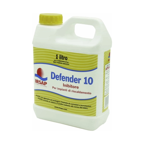 Immagine di Irsap confezione da Lt.1 di inibitore per la protezione di tutti i metalli dell’impianto  DEFENDER10