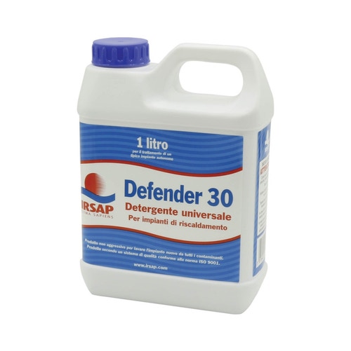 Immagine di Irsap confezione da Lt.1 di detergente per la pulizia di impianti di nuova costruzione DEFENDER30