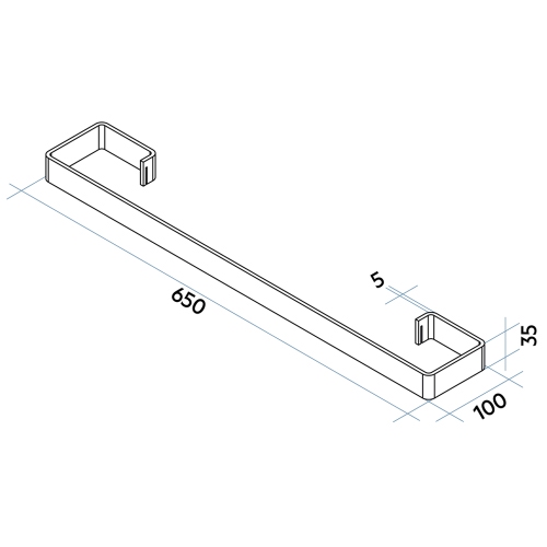 Immagine di Irsap porta salviette per radiatore Relax Elettrico, L.62,6 cm, finitura cromo ASTENSQELM50