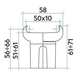 Immagine di Irsap coppia di per installazione a parete Piano 2, complete di viti e tasselli, colore bianco finitura opaco KIT2MORS50VTJ8