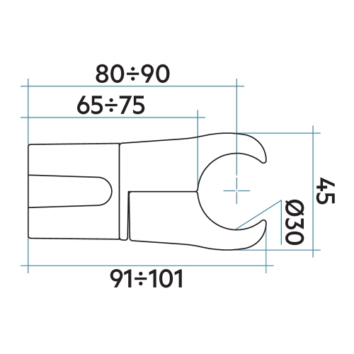 Immagine di Irsap chela per radiatori Arpa23_2 orizzontale e verticale, fissaggi su collettori Ø 30 cm, installazione a muro, colore bianco standard finitura lucido ATTMORS2801