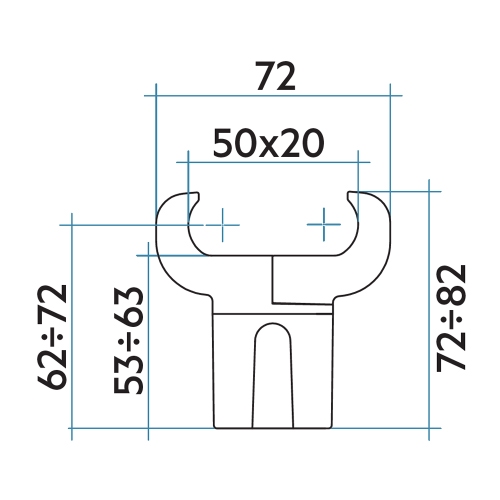 Immagine di Irsap chela per radiatori Vela aggancio su tubo e distanziere regolabile, profondità da 5 a 6 cm, colore bianco standard finitura lucido ATTVELACO01