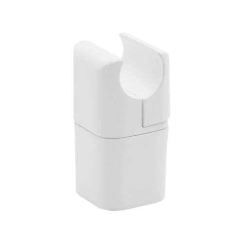 Immagine di Irsap chela per radiatori Novo Cromato e Geo, aggancio su tubo Ø 23 cm e distanziere regolabile, profondità da 5 a 6 cm, colore bianco standard finitura lucido ATTCHE23501