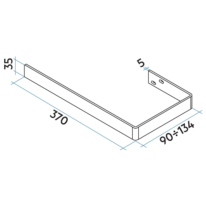 Immagine di Irsap porta salviette "small", regolabile in altezza, per radiatore Relax Power, finitura cromo ASTENSQ20S50