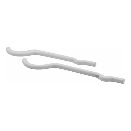 Immagine di Irsap coppia di mensole standard per Tesi 2 colonne, fissaggio a murare, colore bianco standard finitura lucido Cod.01 AMENSMU2C01