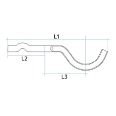 Immagine di Irsap coppia di mensole standard per Tesi 5 colonne, fissaggio a murare, colore bianco edelweiss finitura lucido Cod.34 AMENSMU5C34