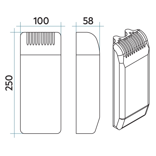 Immagine di Irsap umidificatore applicabile sui radiatori Tesi, colore bianco standard finitura lucido AUMIDIF0101