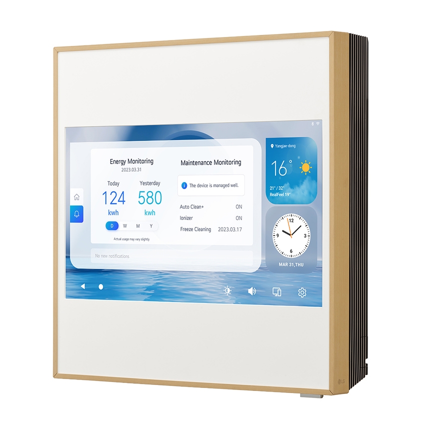 Immagine di LG ARTCOOL Gallery LCD unità interna con schermo personalizzabile a parete mono/multisplit Wi-Fi, 12000 BTU A12GA2.NSE