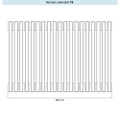 Immagine di Irsap TESI 3 Radiatore 19 elementi H.60 L.85,5 P.10,1 cm, colore bianco perla finitura ruvido Cod.16 (con tappi) RT306001916IR02N01