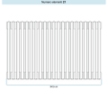 Immagine di Irsap TESI 3 Radiatore 21 elementi H.68,5 L.94,5 P.10,1 cm, colore bianco standard finitura lucido Cod.01 (senza tappi) RT306852101IRNON03