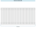 Immagine di Irsap TESI 3 Radiatore 27 elementi H.20 L.121,5 P.10,1 cm, colore bianco standard finitura lucido Cod.01 (senza tappi) RT302002701IRNON01