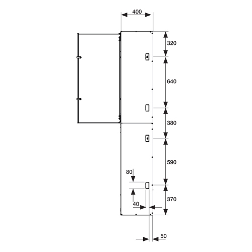 Immagine di Mitsubishi ECODAN INWALL 2.1 Modulo da incasso per sistemi SPLIT composto da box esterno con kit distribuzione e bollitore 175 litri EINB2-F+EIND2ES-F+EINTK175-F