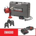 Immagine di Ridgid RP 350-C Pressatrice a pistola con ganasce TH 16-20-26 mm, con adattatore per alimentazione 220 V (con cavo da 5 m) e cassetta di trasporto + omaggio batteria 18 V 2.5 Ah e caricabatterie 67143+56513+56523