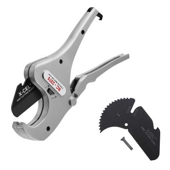 Immagine di Ridgid Kit per taglio tubi multistrato composto da cesoia con azione a cricco per tubi e tubature in plastica diametro effettivo 1/8"-2 3/8" e lama di ricambio 30088+30093
