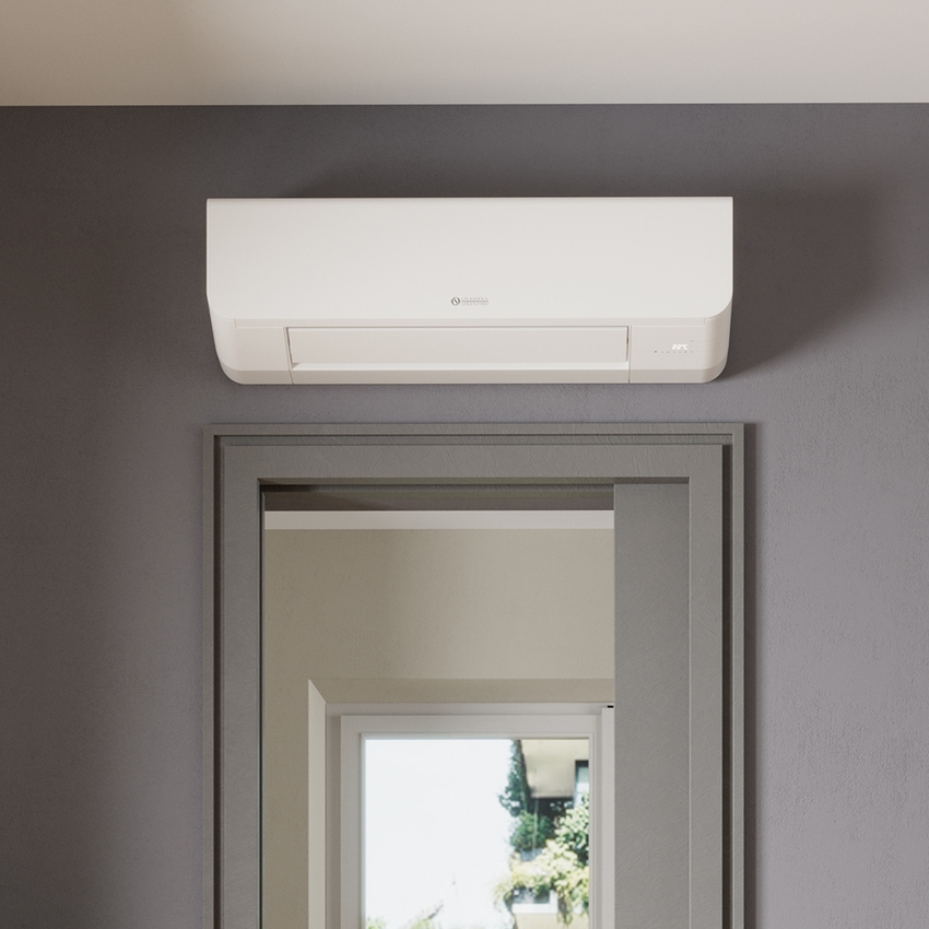 Immagine di Olimpia Splendid Bi2 SLW 1000 DC V2V TR, ventilconvettore idronico a parete con valvola a 2 vie e comando touch remote, colore bianco 02467