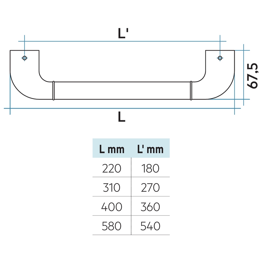 Immagine di Irsap porta salviette applicabile per radiatore Novo, L.22 cm, finitura cromo ANSTEND2250