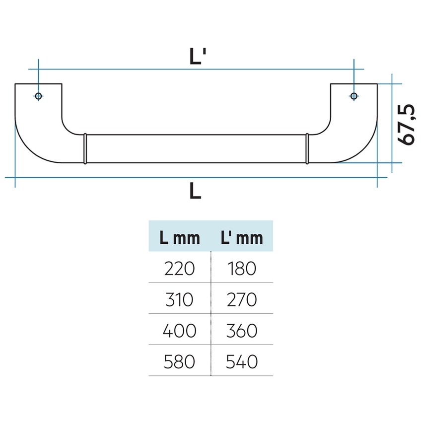Immagine di Irsap porta salviette applicabile per radiatori Tesi, L.40 cm, finitura cromo ANSTERT4050