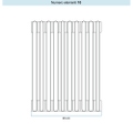 Immagine di Irsap TESI 2 Radiatore 10 elementi H.206,5 L.45 P.6,5 cm, colore bianco standard finitura lucido Cod.01 (senza tappi) RT220651001IRNON01