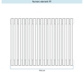 Immagine di Irsap TESI 2 Radiatore 17 elementi H.63,5 L.76,5 P.6,5 cm, colore bianco standard finitura lucido Cod.01 (senza tappi) RT206351701IRNON01
