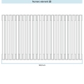 Immagine di Irsap TESI 2 Radiatore 23 elementi H.60 L.103,5 P.6,5 cm, colore bianco standard finitura lucido Cod.01 (senza tappi) RT206002301IRNON01