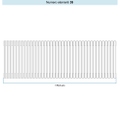 Immagine di Irsap TESI 2 Radiatore 39 elementi H.30 L.175,5 P.6,5 cm, colore bianco standard finitura lucido Cod.01 (senza tappi) RT203003901IRNON01