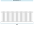 Immagine di Irsap TESI 2 Radiatore 40 elementi H.56,5 L.180 P.6,5 cm, colore bianco standard finitura lucido Cod.01 (senza tappi) RT205654001IRNON02