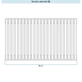Immagine di Irsap TESI 4 Radiatore 22 elementi H.200 L.99 P.13,9 cm, colore bianco standard finitura lucido Cod.01 (senza tappi) RT420002201IRNON02