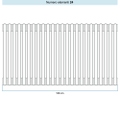 Immagine di Irsap TESI 4 Radiatore 24 elementi H.88,5 L.108 P.13,9 cm, colore bianco standard finitura lucido Cod.01 (senza tappi) RT408852401IRNON01