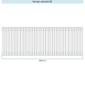 Immagine di Irsap TESI 4 Radiatore 37 elementi H.50 L.166,5 P.13,9 cm, colore bianco standard finitura lucido Cod.01 (senza tappi) RT405003701IRNON01