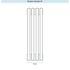 Immagine di Irsap TESI 6 Radiatore 4 elementi H.20 L.18 P.21,5 cm, colore bianco standard finitura lucido Cod.01 (senza tappi) RT602000401IRNON02