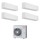 Toshiba SHORAI EDGE WHITE R32 Climatizzatore a parete quadri split inverter Wi-Fi bianco | unità esterna 8 kW unità interne 7000+7000+7000+7000 BTU RAS-4M27G3AVG-E+RAS-[B07|B07|B07|B07]G3KVSG-E
