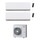 Toshiba DAISEIKAI 10 WHITE R32 Climatizzatore a parete dual split inverter Wi-Fi bianco | unità esterna 7.5 kW unità interne 13000+10000 BTU RAS-3M26G3AVG-E+RAS-B[13|10]S4KVPG-E