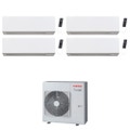 Immagine di Toshiba DAISEIKAI 10 WHITE R32 Climatizzatore a parete quadri split inverter Wi-Fi bianco | unità esterna 10 kW unità interne 18000+18000+13000+13000 BTU RAS-5M34G3AVG-E+RAS-B[18|18|13|13]S4KVPG-E