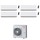 Toshiba DAISEIKAI 10 WHITE R32 Climatizzatore a parete quadri split inverter Wi-Fi bianco | unità esterna 10 kW unità interne 13000+10000+10000+10000 BTU RAS-5M34G3AVG-E+RAS-B[13|10|10|10]S4KVPG-E