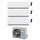 Toshiba DAISEIKAI 10 WHITE R32 Climatizzatore a parete trial split inverter Wi-Fi bianco | unità esterna 5.2 kW unità interne 10000+10000+10000 BTU RAS-3M18G3AVG-E+RAS-B[10|10|10]S4KVPG-E