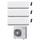 Toshiba DAISEIKAI 10 WHITE R32 Climatizzatore a parete trial split inverter Wi-Fi bianco | unità esterna 7.5 kW unità interne 10000+10000+10000 BTU RAS-3M26G3AVG-E+RAS-B[10|10|10]S4KVPG-E