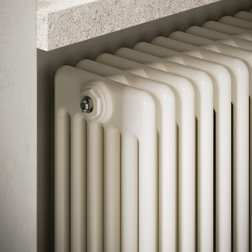 Immagine di Irsap TESI 6 Radiatore 24 elementi H.68,5 L.108 P.21,5 cm, colore bianco standard finitura lucido Cod.01 (senza tappi) RT606852401IRNON02