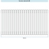 Immagine di Irsap TESI 6 Radiatore 24 elementi H.68,5 L.108 P.21,5 cm, colore bianco standard finitura lucido Cod.01 (senza tappi) RT606852401IRNON02