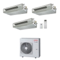 Immagine di Toshiba CANALIZZABILE R32 Climatizzatore canalizzabile trial split inverter | unità esterna 7.5 kW unità interne 16000+16000+7000 BTU RAS-3M26G3AVG-E+RAS-M[16|16|07]U2DVG-E