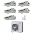 Immagine di Toshiba CANALIZZABILE R32 Climatizzatore canalizzabile penta split inverter | unità esterna 10 kW unità interne 16000+13000+13000+10000+7000 BTU RAS-5M34G3AVG-E+RAS-M[16|13|13|10|07]U2DVG-E