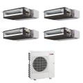 Immagine di Mitsubishi SEZ-M Canalizzabile compatta R32 Climatizzatore canalizzabile quadri split inverter | unità esterna 8.3 kW unità interne 9000+9000+9000+18000 BTU MXZ-4F83VFHZ+SEZ-M[25|25|25|50]DA2