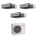 Immagine di Mitsubishi SEZ-M Canalizzabile compatta R32 Climatizzatore canalizzabile trial split inverter | unità esterna 7.2 kW unità interne 9000+9000+9000 BTU MXZ-4F72VF+SEZ-M[25|25|25]DA2