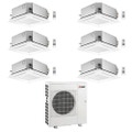 Immagine di Mitsubishi SLZ-M Cassetta a 4 vie R32 Climatizzatore a cassetta esa split inverter | unità esterna 12 kW unità interne 9000+9000+9000+9000+9000+9000 BTU MXZ-6F120VF+SLZ-M[25|25|25|25|25|25]FA2