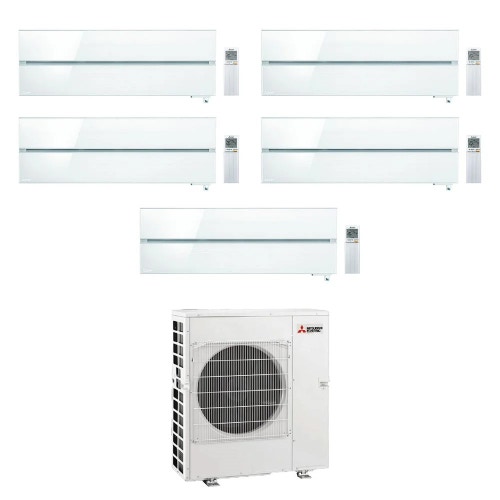 Immagine di Mitsubishi MSZ-LN Kirigamine Style R32 Climatizzatore a parete penta split inverter Wi-Fi pearl white | unità esterna 12 kW unità interne 9000+9000+9000+9000+9000 BTU MXZ-6F120VF+MSZ-LN[25|25|25|25|25]VG2V