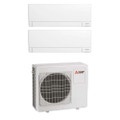 Immagine di Mitsubishi MSZ-AY R32 Climatizzatore a parete dual split inverter Wi-Fi bianco | unità esterna 6.8 kW unità interne 7000+9000 BTU MXZ-3F68VF+MSZ-AY[20|25]VGKP