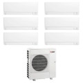 Immagine di Mitsubishi MSZ-AY R32 Climatizzatore a parete esa split inverter Wi-Fi bianco | unità esterna 12 kW unità interne 9000+9000+9000+9000+9000+9000 BTU MXZ-6F120VF+MSZ-AY[25|25|25|25|25|25]VGKP
