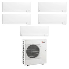 Immagine di Mitsubishi MSZ-AY R32 Climatizzatore a parete penta split inverter Wi-Fi bianco | unità esterna 12 kW unità interne 5000+5000+5000+5000+5000 BTU MXZ-6F120VF+MSZ-AY[15|15|15|15|15]VGKP