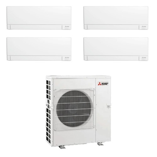 Immagine di Mitsubishi MSZ-AY R32 Climatizzatore a parete quadri split inverter Wi-Fi bianco | unità esterna 8.3 kW unità interne 7000+7000+9000+18000 BTU MXZ-4F83VFHZ+MSZ-AY[20|20|25|50]VGKP
